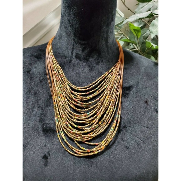 Multi-Layer Colorful Beads Bohemian Style Necklace - Picture 7 of 7